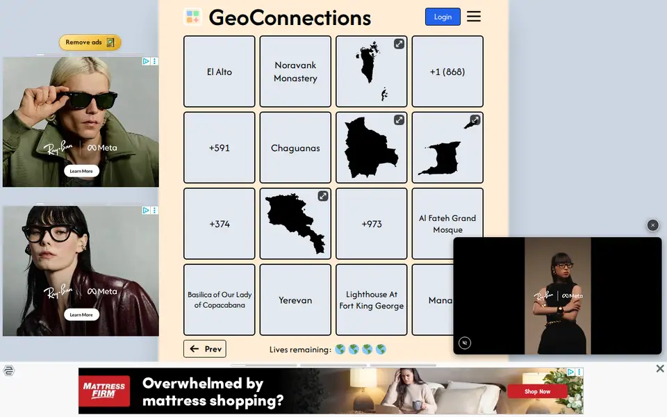 Screenshot of GeoConnections