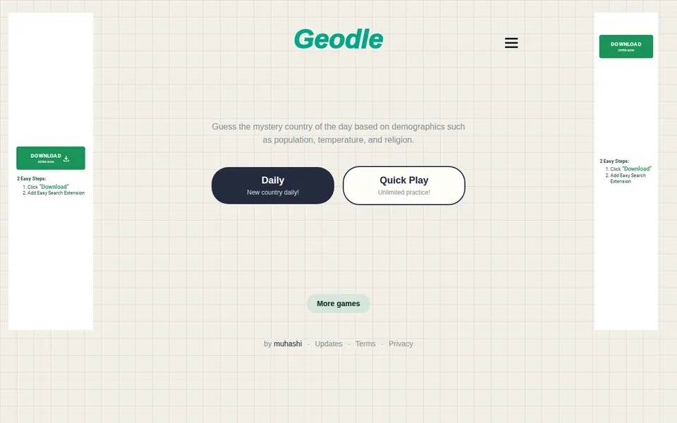 Screenshot of Geodle