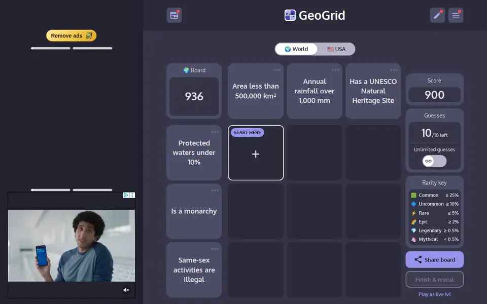 Screenshot of GeoGrid