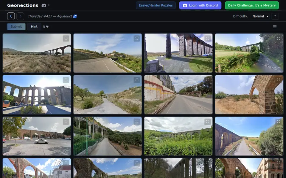 Screenshot of Geonections