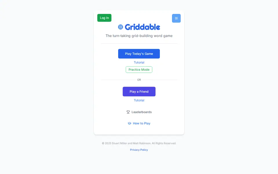 Screenshot of Griddable