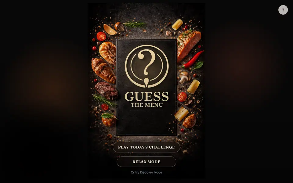 Screenshot of Guess The Menu