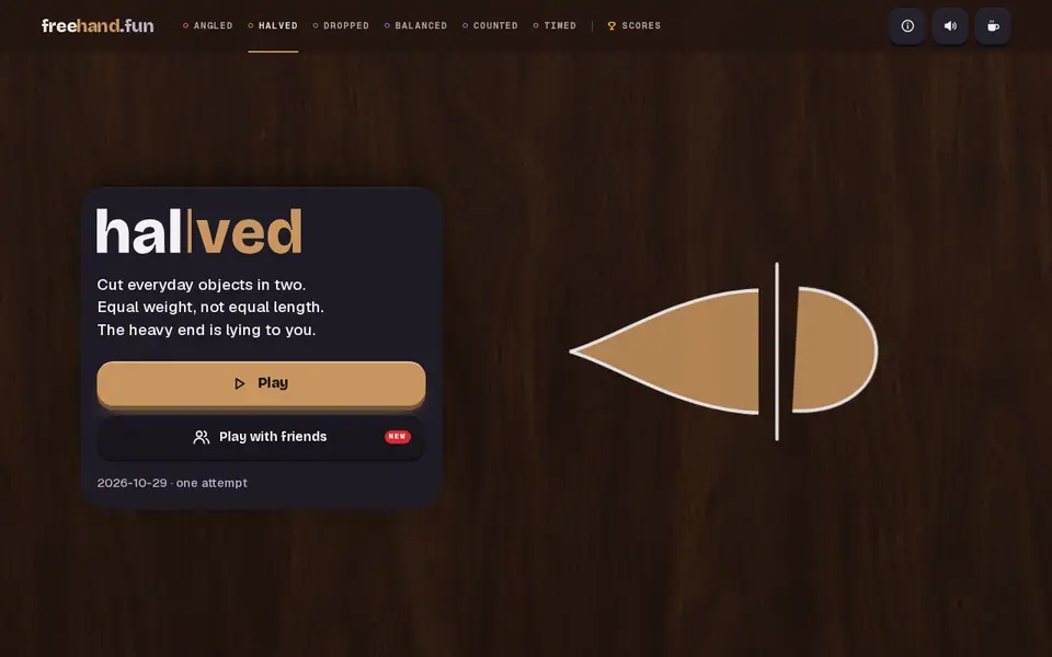 Screenshot of Halved