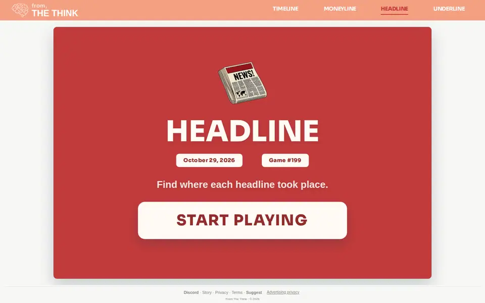 Screenshot of Headline