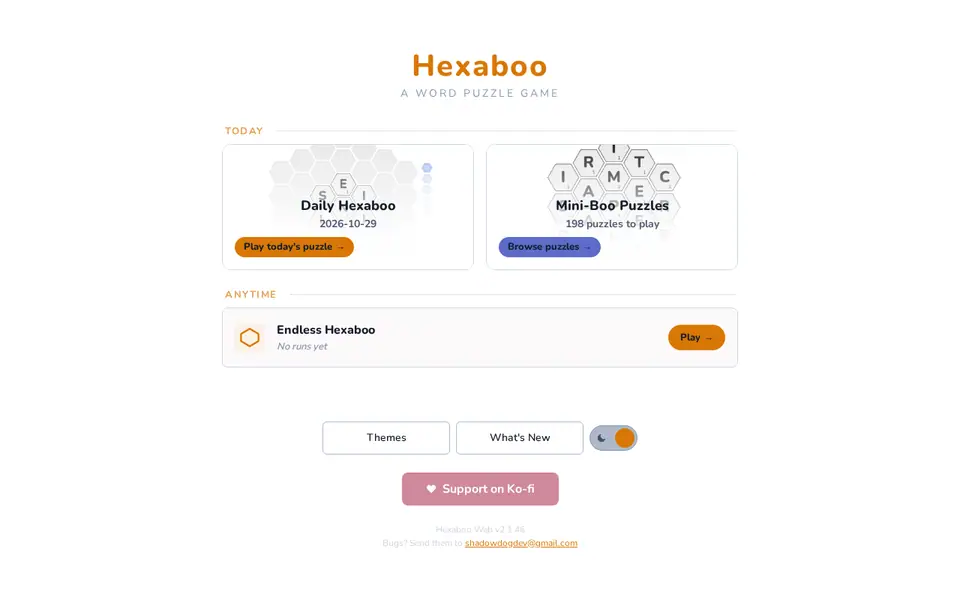 Screenshot of Hexaboo
