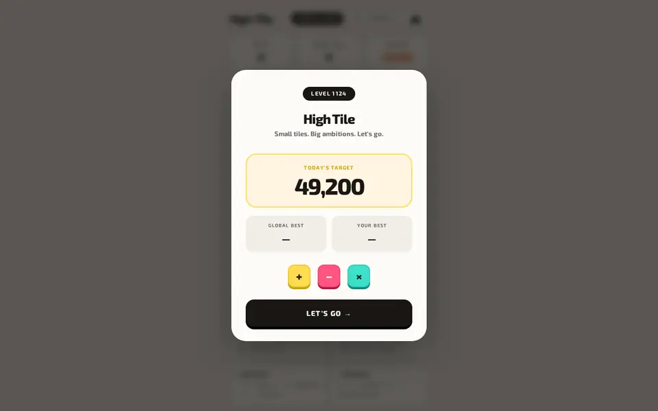 Screenshot of High Tile