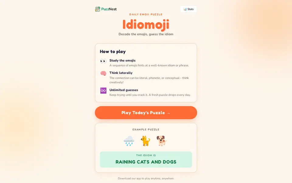 Screenshot of Idiomoji