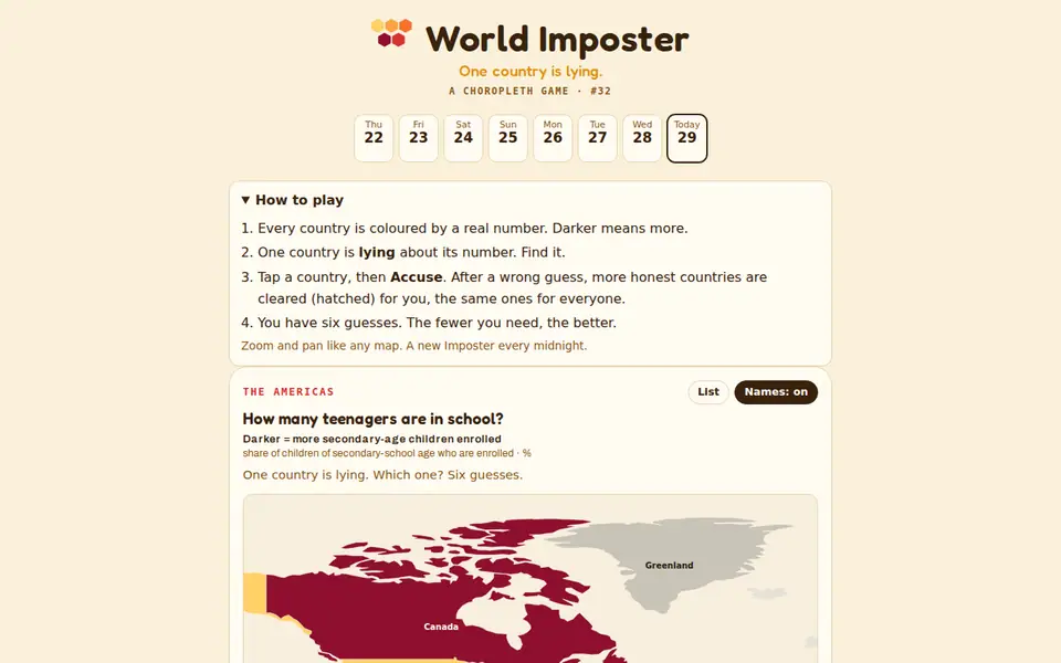 Screenshot of Imposter