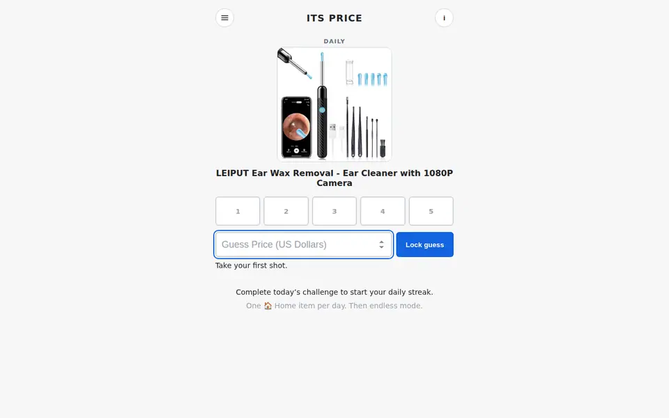 Screenshot of Its Price