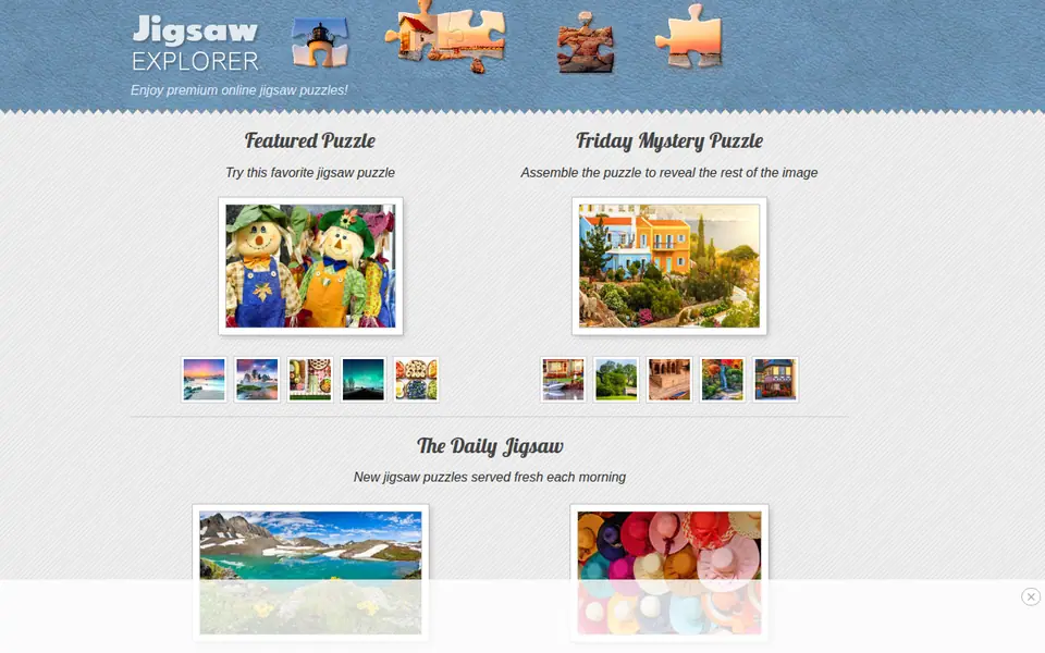 Screenshot of Jigsaw Explorer
