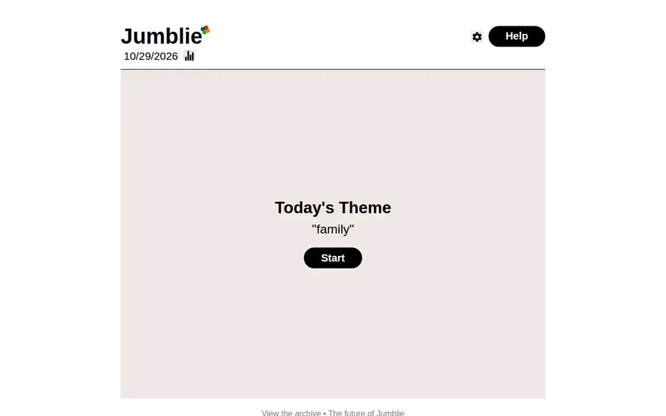Screenshot of Jumblie