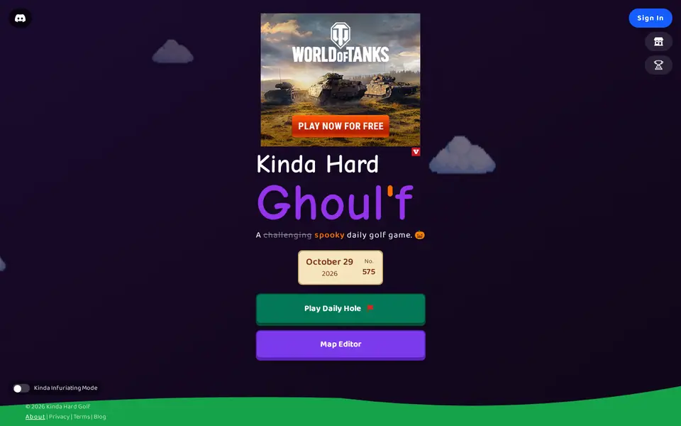 Screenshot of Kinda Hard Golf