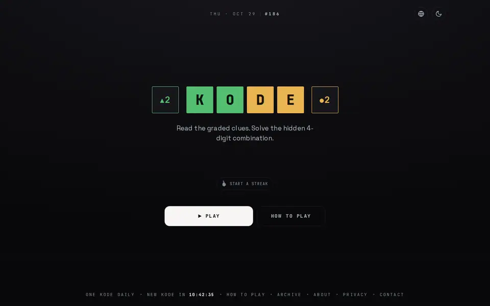 Screenshot of Kode