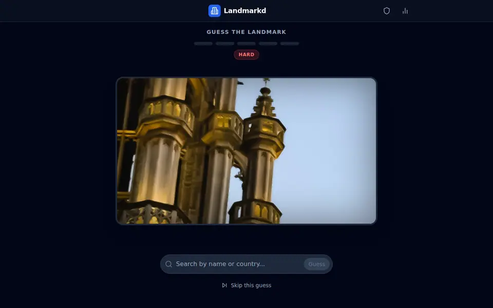 Screenshot of Landmarkd