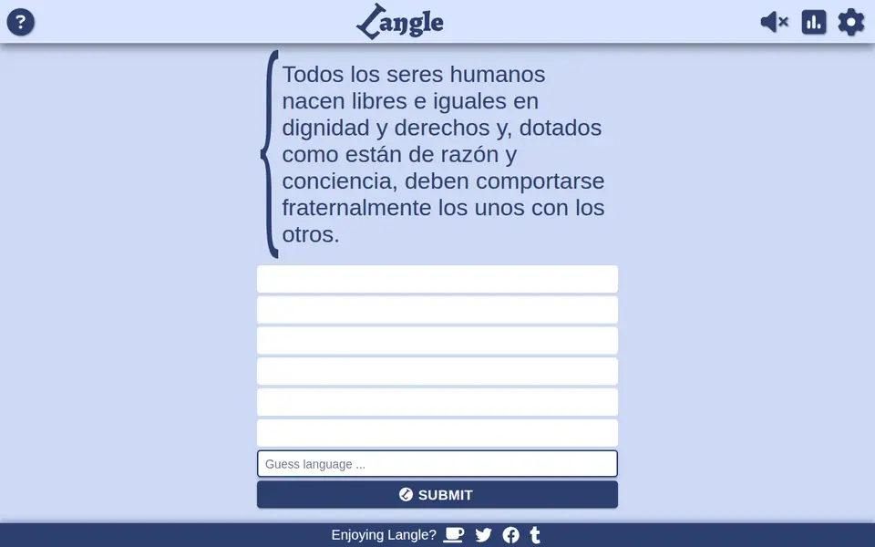 Screenshot of Langle