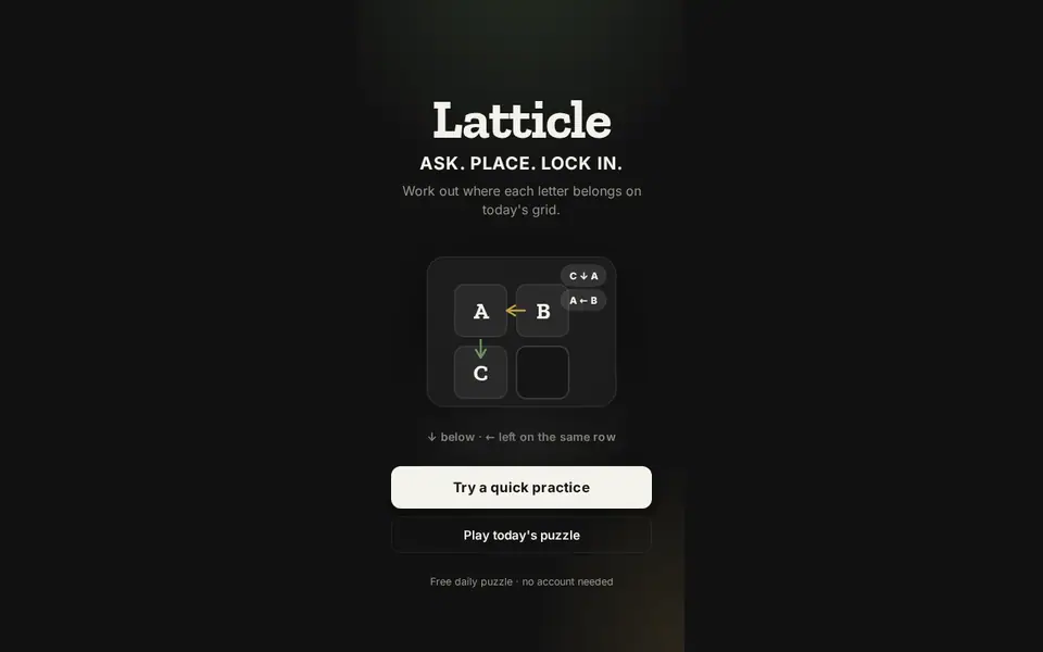 Screenshot of Latticle