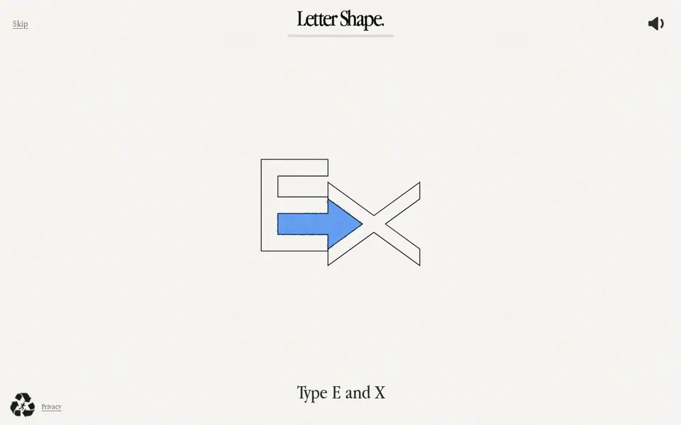 Screenshot of Letter Shape