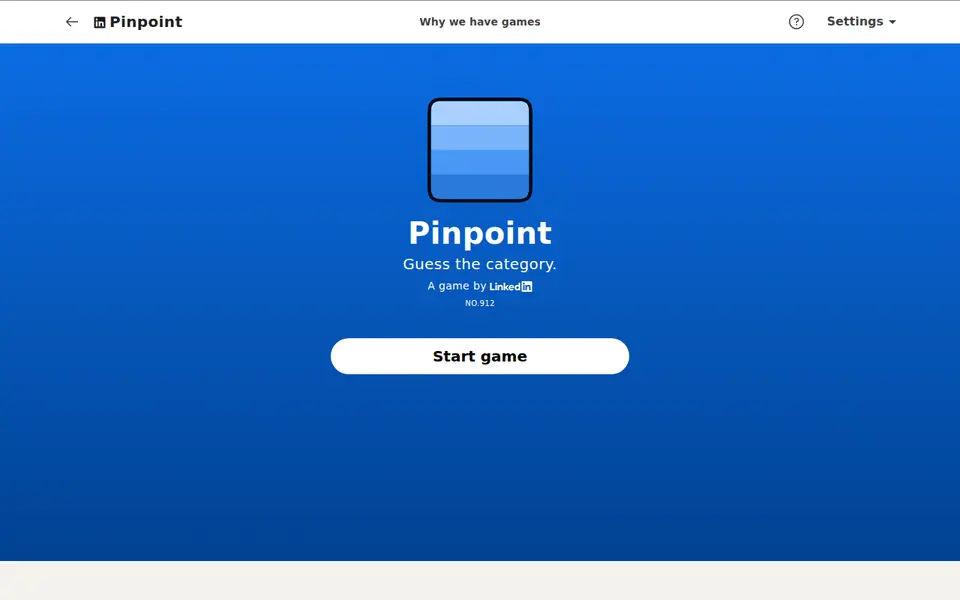 Screenshot of LinkedIn - Pinpoint