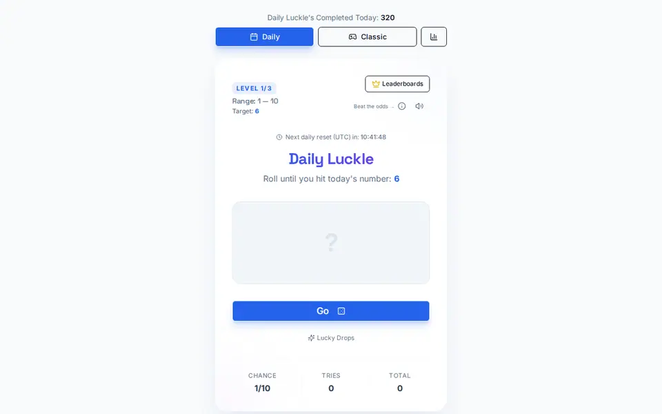 Screenshot of Luckle