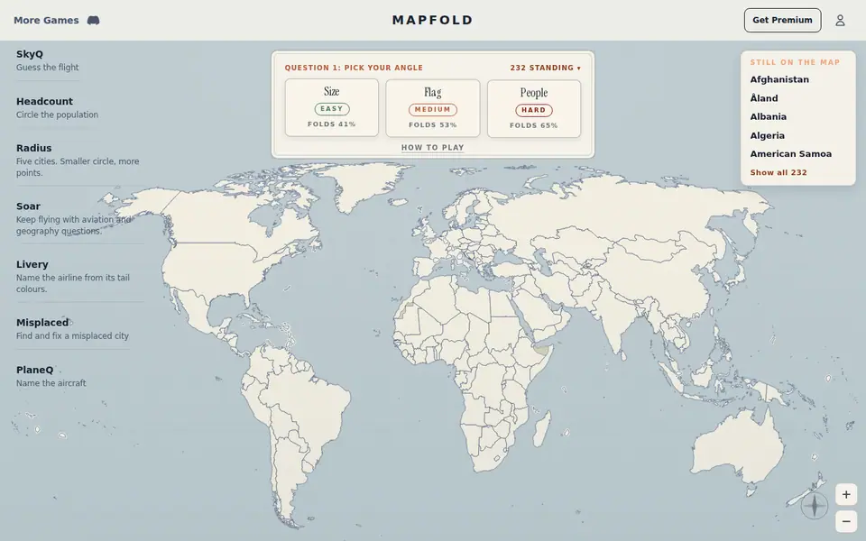 Screenshot of MapFold