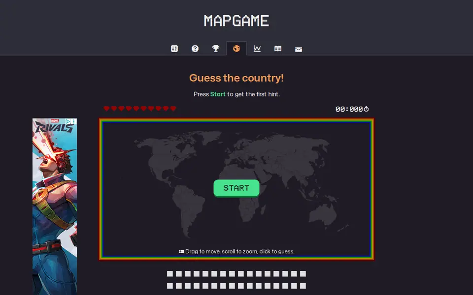 Screenshot of MapGame