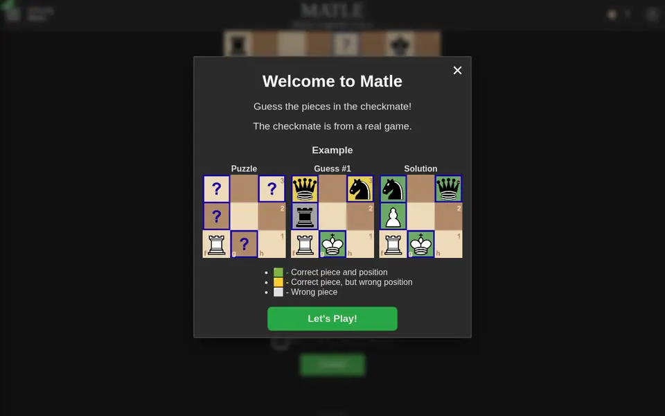 Screenshot of Matle