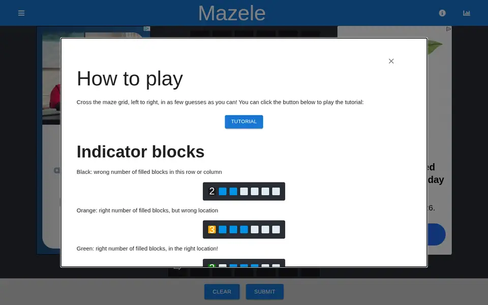 Screenshot of Mazele