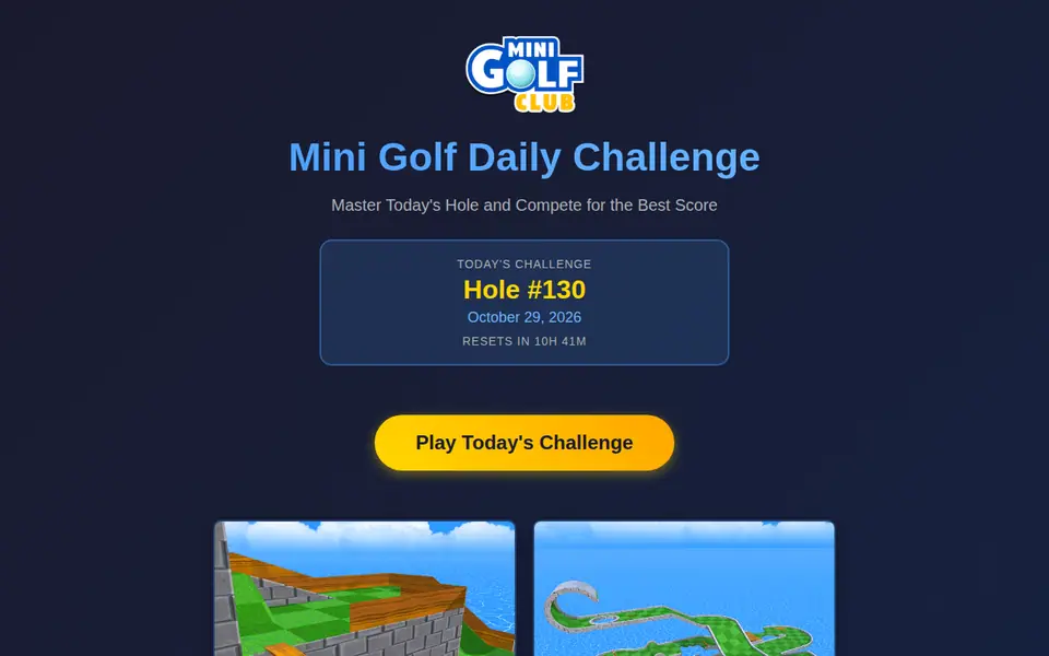 Screenshot of Mini Golf Club