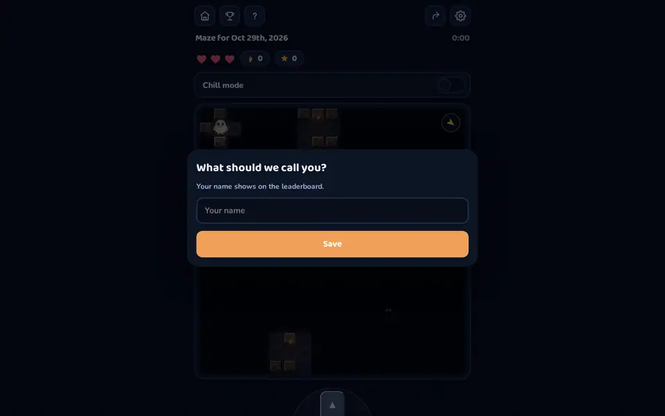 Screenshot of Mochi's Blind Maze