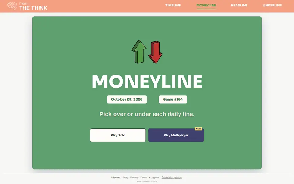 Screenshot of Moneyline