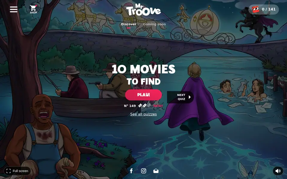 Screenshot of Mr. Troove