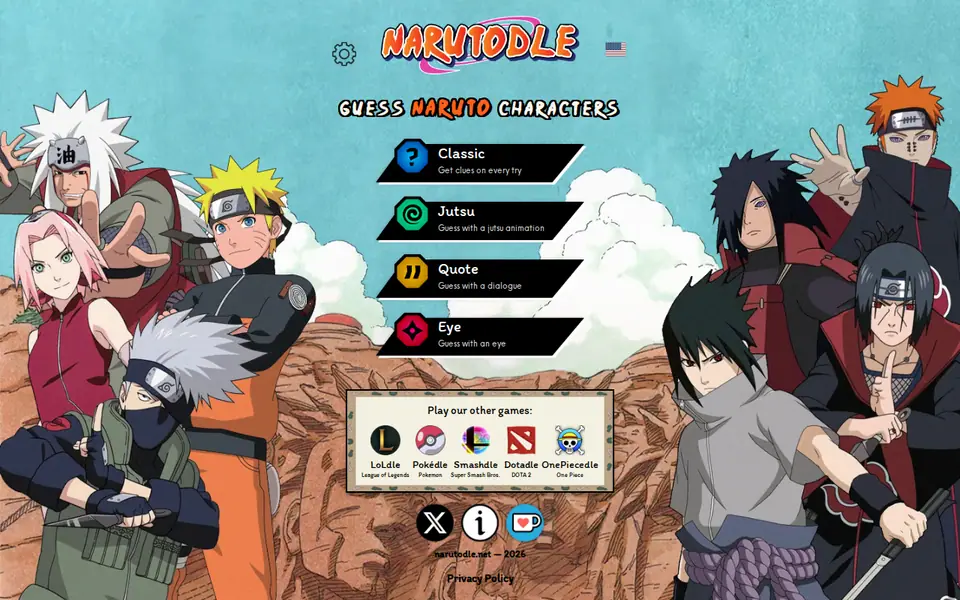 Screenshot of Narutodle