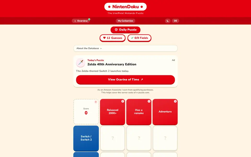 Screenshot of NintenDoku