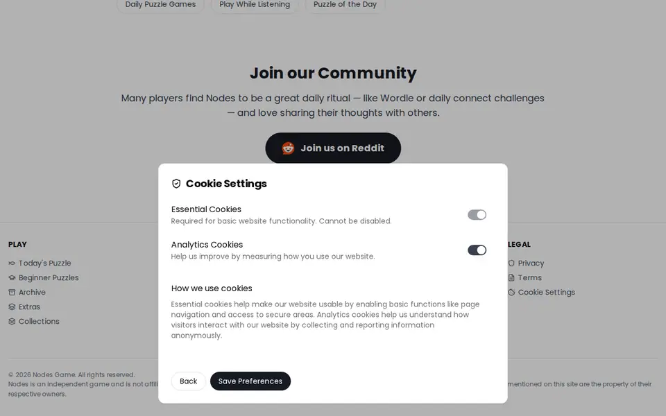 Screenshot of Nodes