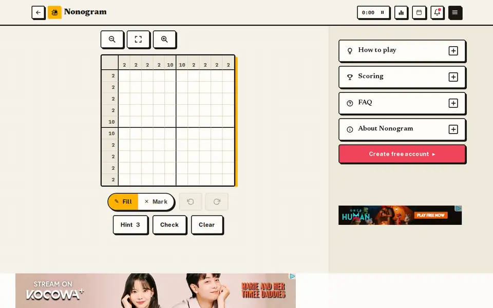 Screenshot of Nonogram