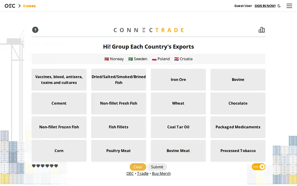 Screenshot of OEC Connectrade