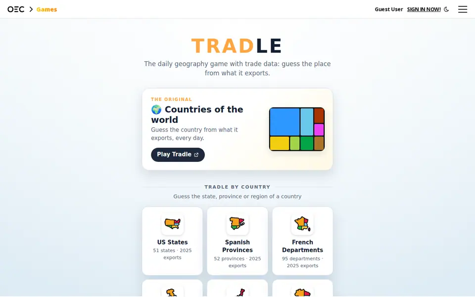 Screenshot of OEC Tradle