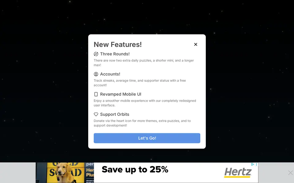Screenshot of Orbits