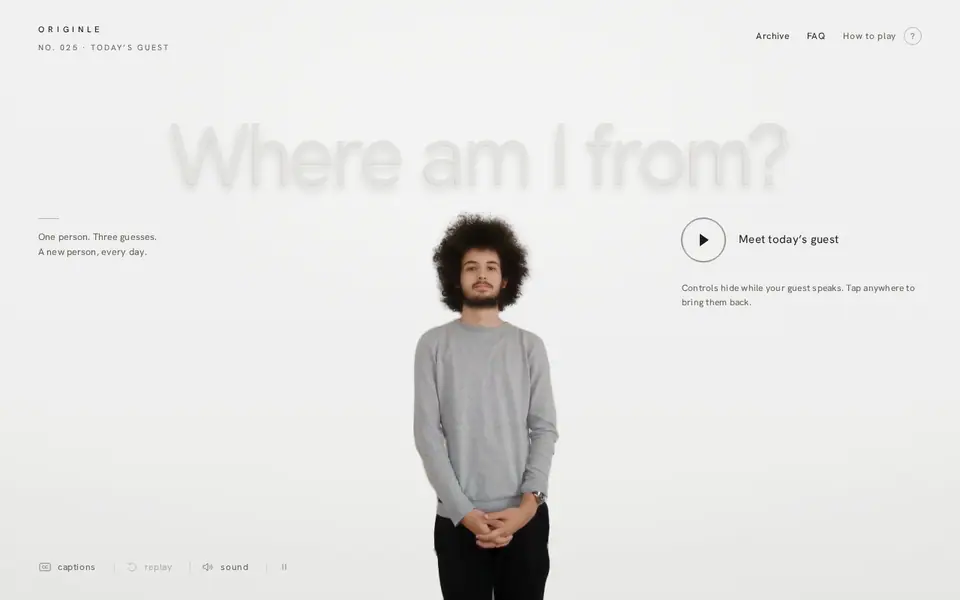 Screenshot of Originle