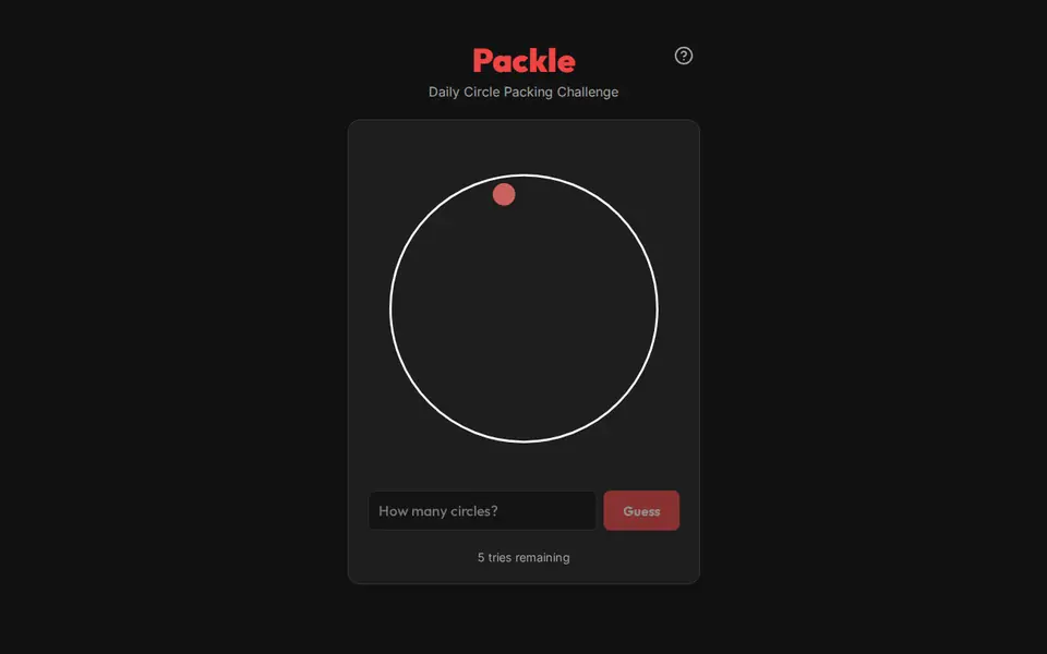 Screenshot of Packle
