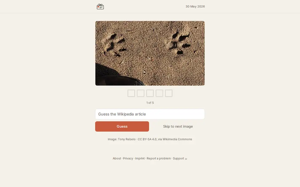 Screenshot of Peekpedia