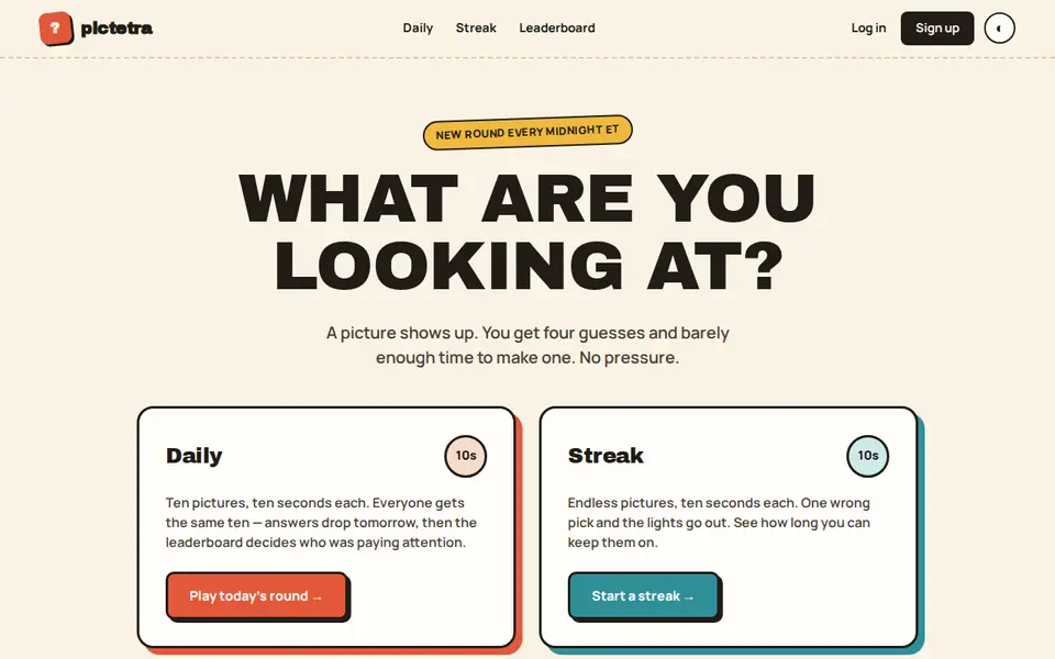 Screenshot of pictetra