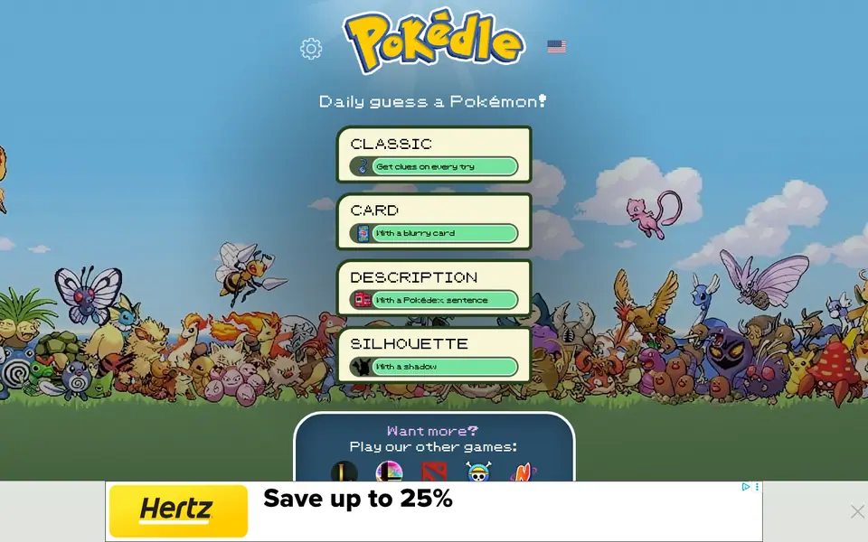Screenshot of Pokedle.net