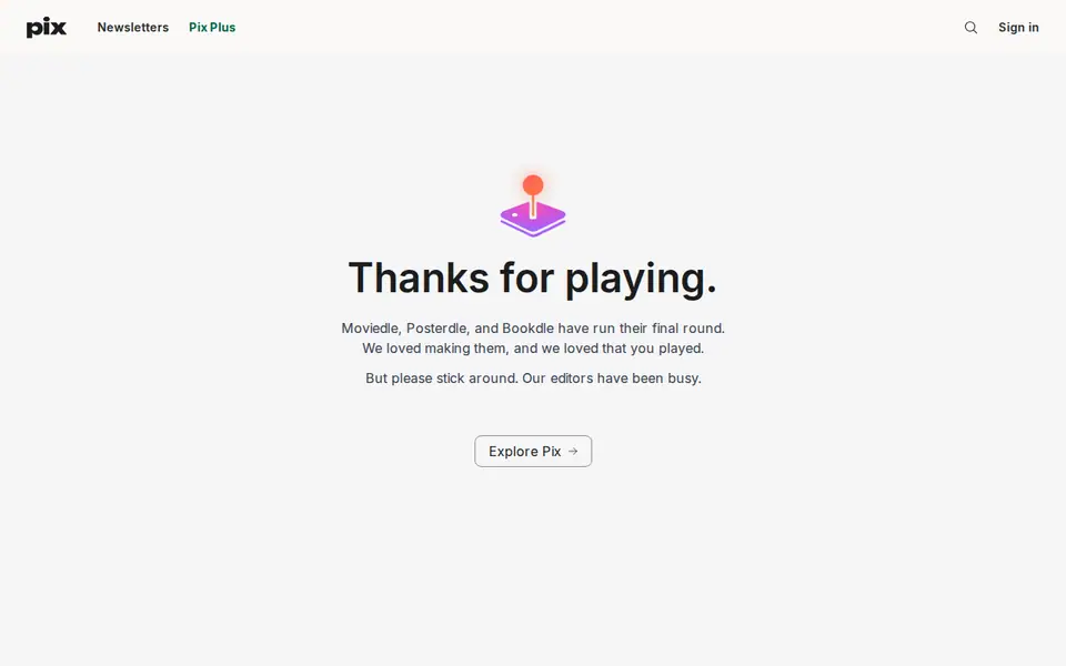 Screenshot of Posterdle
