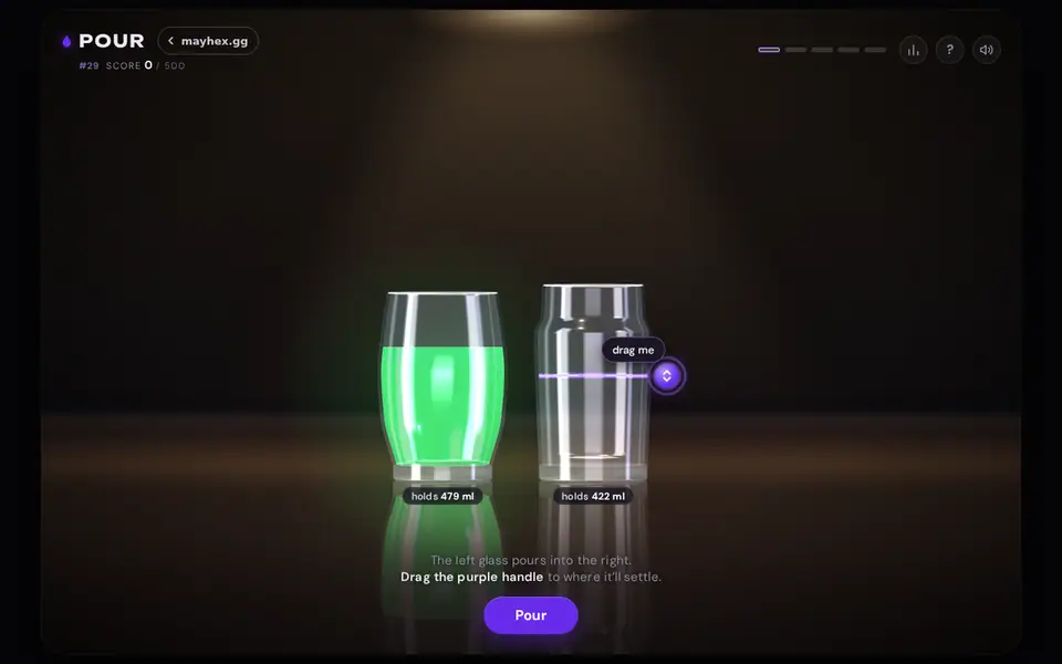 Screenshot of POUR