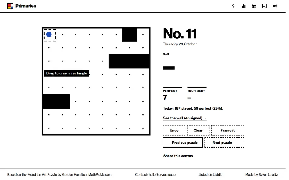 Screenshot of Primaries