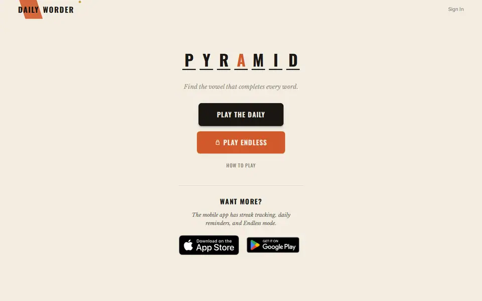 Screenshot of Pyramid