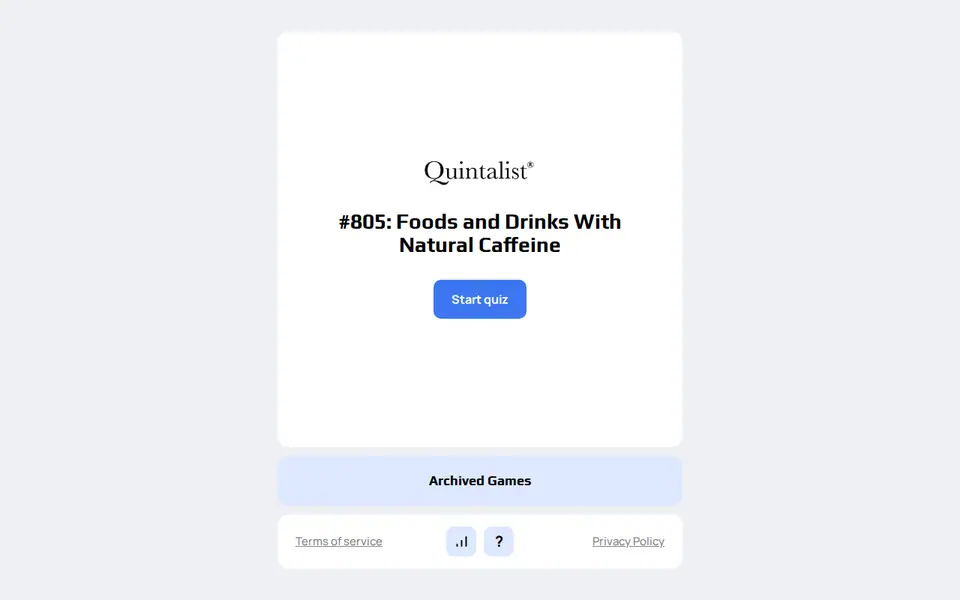 Screenshot of Quintalist