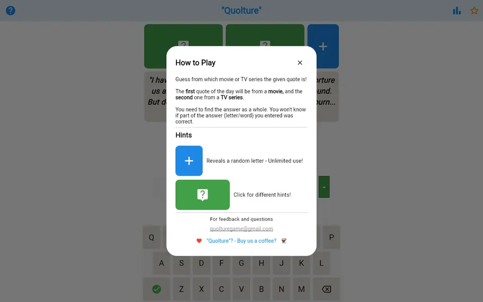 Screenshot of Quolture