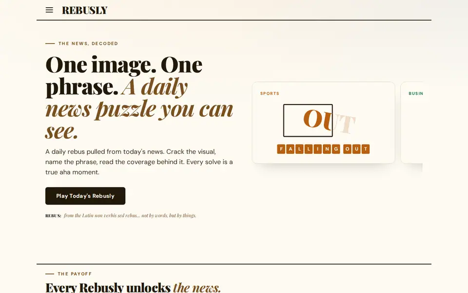 Screenshot of Rebusly